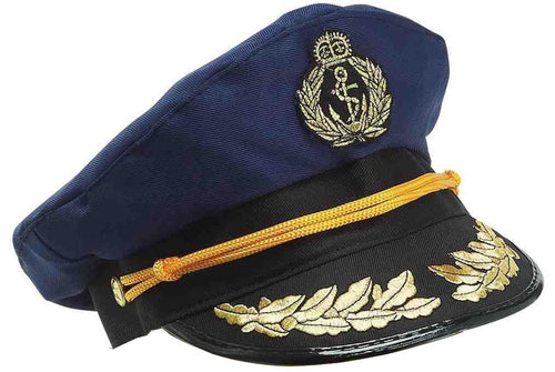 Halloween Navy Blue Captain Hat