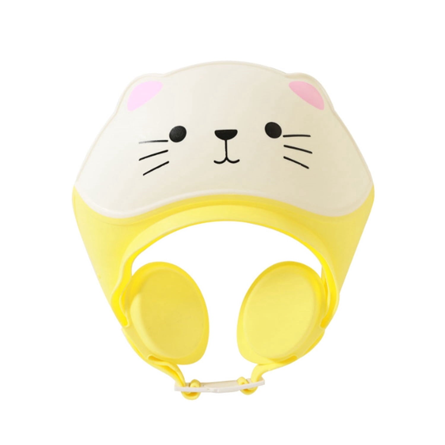 1Pc Baby Shower Cap Shield for Kids Soft Silicone Adjustable 1-10 Years Old Cartoon Cat Shower Cap for Kids Toddler Shower Cap Shield Makes the Kids Bath More Fun