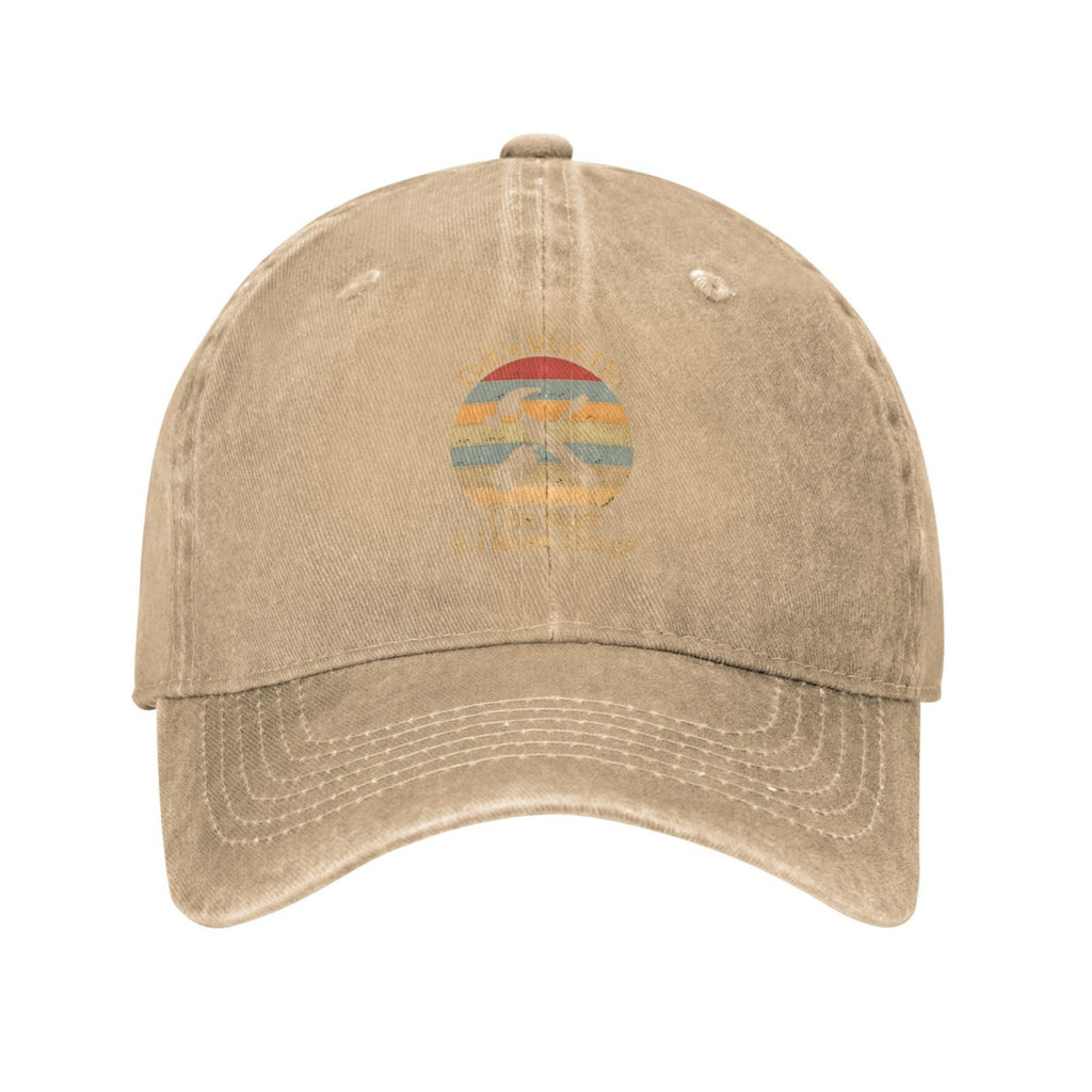 That's What I Do I Fix Stuff And I Know Things 1 Baseball Cap Vintage Soft Washed Denim,Golf Dad Hat Adjustable Trucker Hats for Men Women Unisex Adult,Gray