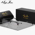 HyJex Unisex Retro Glasses Full Frame Plano Glasses Personalized Trend Half-frame Plano Glasses